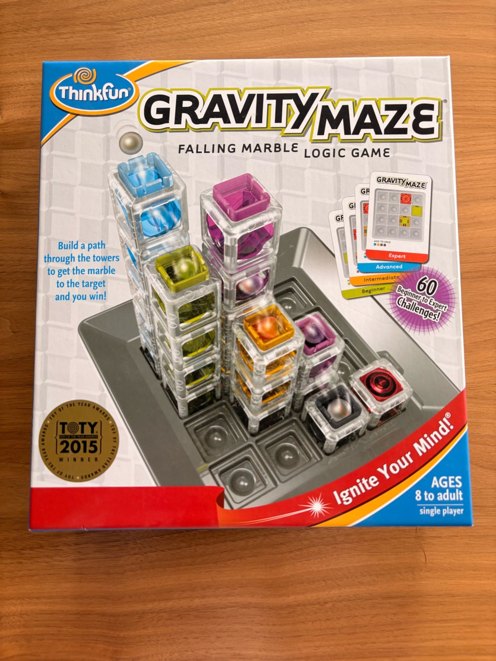 ThinkFun Gravity Maze Falling Marble Logic Game - Multicolor